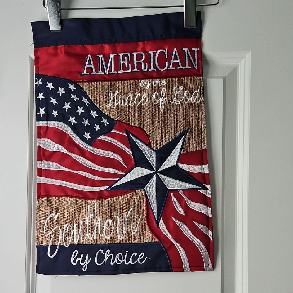 Patriotic American Garden Flag